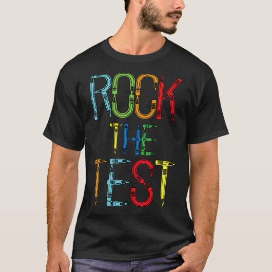 テスト先生テスト日テスト日Teache Tシャツ (正面)