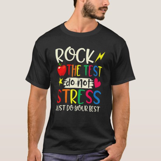 テスト先生テスト日試験日Studden Tシャツ (正面)