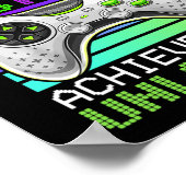 テスト先生デイゲームゲーマーテストデイアンロック ポスター (角)