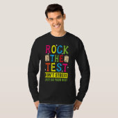 テスト先生試験日のテストを中止する Tシャツ (正面フル)