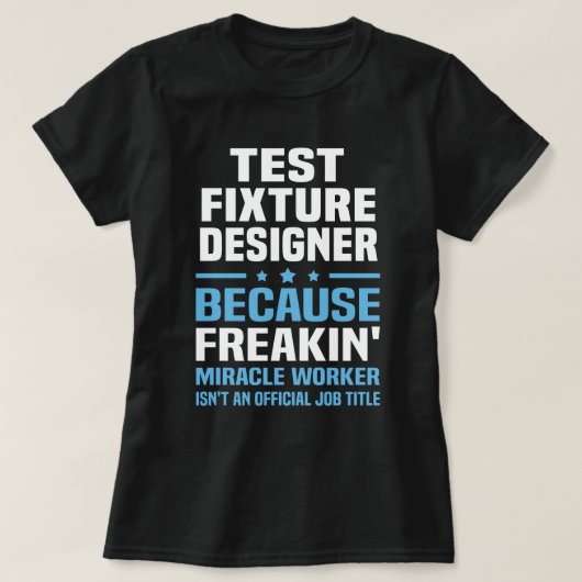 テスト器具デザイナー Tシャツ (デザイン正面)