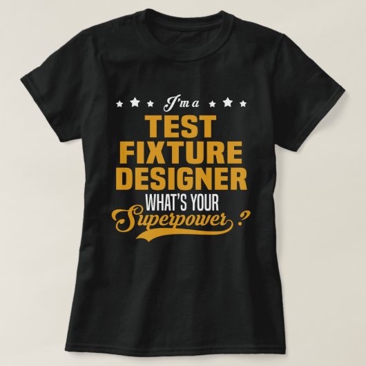 テスト器具デザイナー Tシャツ (デザイン正面)