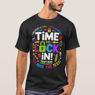テスト当日のやる気アップ教師のためのテスト日グッズ Tシャツ