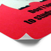 テスト忘れに勉強するな！ ポスター (角)