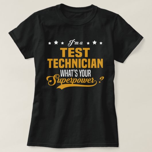 テスト技術者 Tシャツ (デザイン正面)