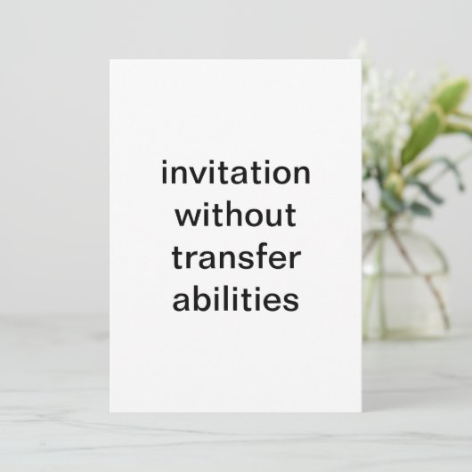 テスト招待状 招待状 (スタンド正面)