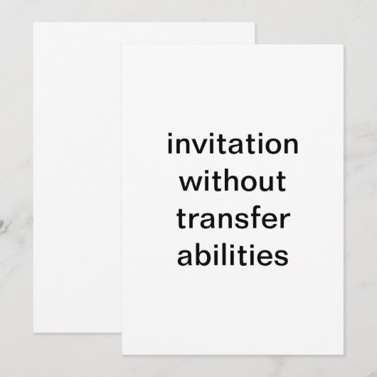 テスト招待状 招待状 (正面/裏面)