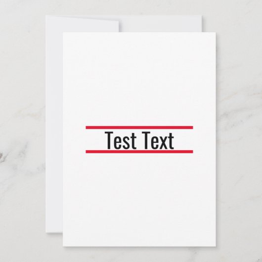 テスト招待状 招待状 (正面)