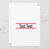 テスト招待状 招待状 (正面/裏面)