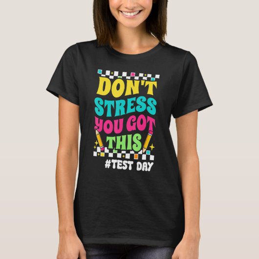 テスト日おもしろい先生Groovyテスト日動機 Tシャツ (正面)
