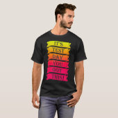 テスト日このテ得スおもしろいト日 Tシャツ (正面フル)