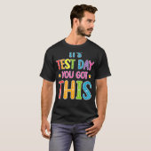 テスト日この先生テスト日得男性 Tシャツ (正面フル)