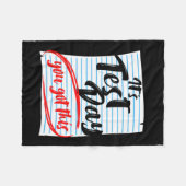 テスト日この得先生テスト フリースブランケット (正面(横))