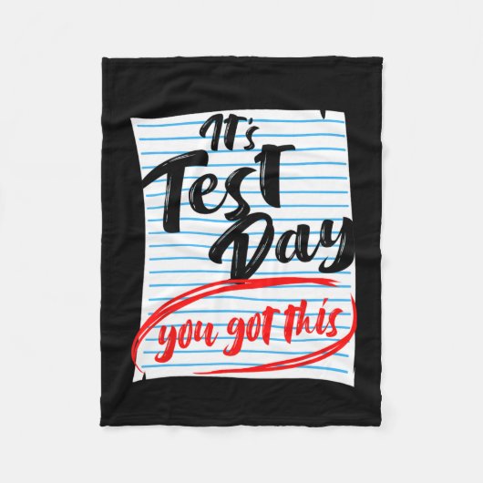 テスト日この得先生テスト フリースブランケット (正面)