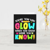 テスト日の試験の内容 カード (黄色い花)