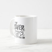 テスト日の試験プロクターかわいい コーヒーマグカップ (正面左)