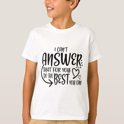 テスト日の試験プロクターかわいい Tシャツ (正面)