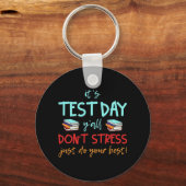 テスト日の試験 キーホルダー (正面)