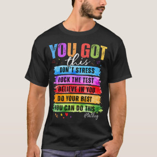 テスト日を乗り切ろう STAAR州の試験教師 Tシャツ