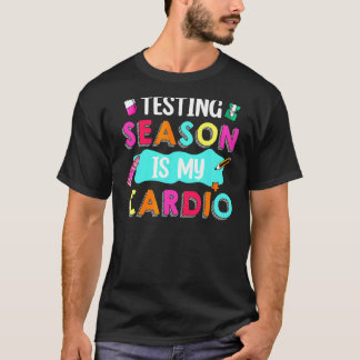 テスト日テストシーズンは私の心臓病先生 教え Tシャツ