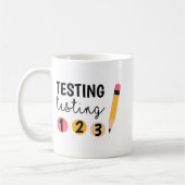 テスト日テストテスト1 2 3先生テスト日 コーヒーマグカップ (左)