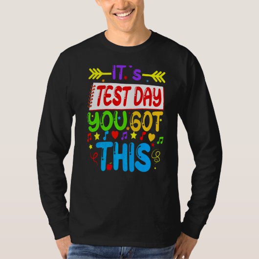 テスト日テスト日この得先生の状態 Tシャツ (正面)