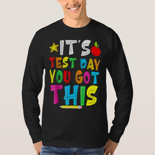 テスト日テスト日この得先生の状態 Tシャツ (正面)
