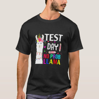 テスト日テスト日No Prob Llama Llama先生 Tシャツ