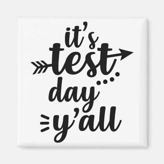テスト日テスト日Yall試験先生 マグネット (正面)