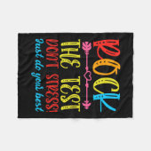 テスト日ロックはテストはストレス先生テスト フリースブランケット (正面(横))