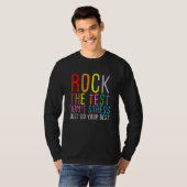 テスト日ロックテスト先生テスト日1 Tシャツ (正面フル)