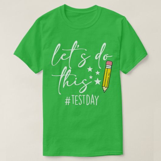テスト日先生がテスト日州テストを実行 Tシャツ (デザイン正面)