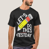 テスト日先生がテスト日州テストを実行 Tシャツ (正面)