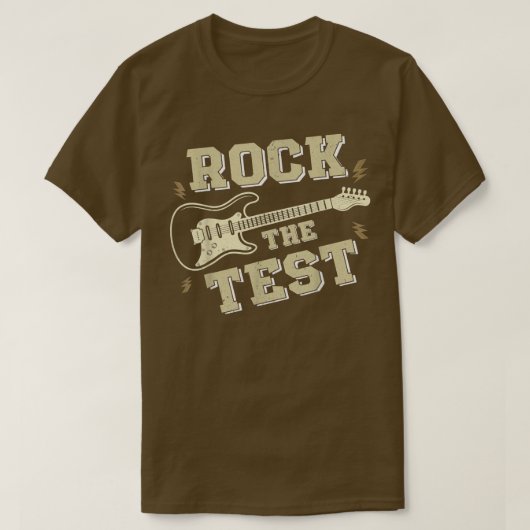 テスト日先生ロックザテストギター先生テスト Tシャツ (デザイン正面)