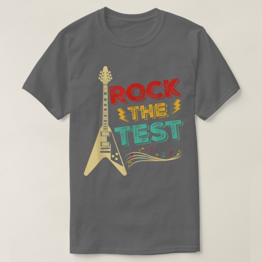 テスト日先生ロックテストギター先生テスト Tシャツ (デザイン正面)