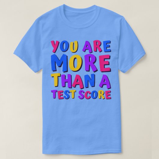 テスト日先生試験テスト Tシャツ (デザイン正面)