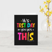 テスト日得このテスト日先生学生 カード (黄色い花)