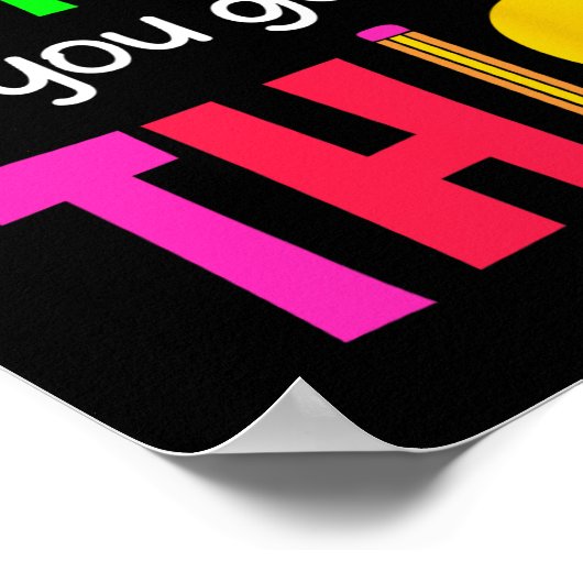 テスト日得このテスト日先生学生 ポスター (角)