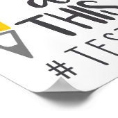 テスト日得このテスト日先生学生 ポスター (角)