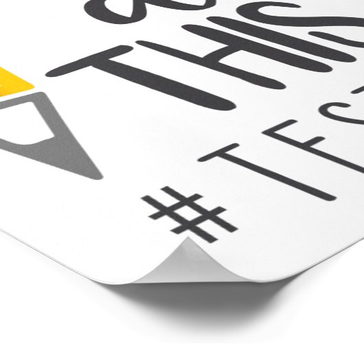 テスト日得このテスト日先生学生 ポスター (角)