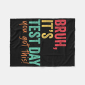 テスト日Bruhテスト日このティーチ得ー フリースブランケット (正面(横))