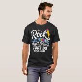 テスト日Dontストレスは単に最高のす Tシャツ (正面フル)