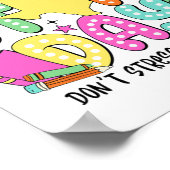 テスト日Dontストレステスト最高の先生 ポスター (角)