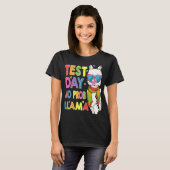 テスト日No Prob LlamaかわいいLlama先生テスト Tシャツ (正面フル)