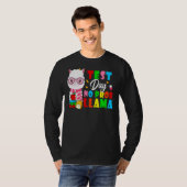 テスト日No Prob Llamaハッピーなテスト日最終日 Tシャツ (正面フル)