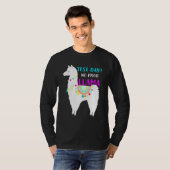 テスト日No Prob Llama先生試験テスト Tシャツ (正面フル)