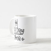 テスト日No Prob-llama Llama先生テスト日1 コーヒーマグカップ (正面左)