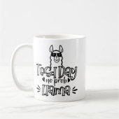 テスト日No Prob-llama Llama先生テスト日1 コーヒーマグカップ (左)