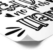 テスト日No Prob-llama Llama先生テスト日1 ポスター (角)