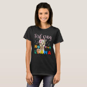 テスト日No Prob Llama Llama先生テスト日1 Tシャツ (正面フル)